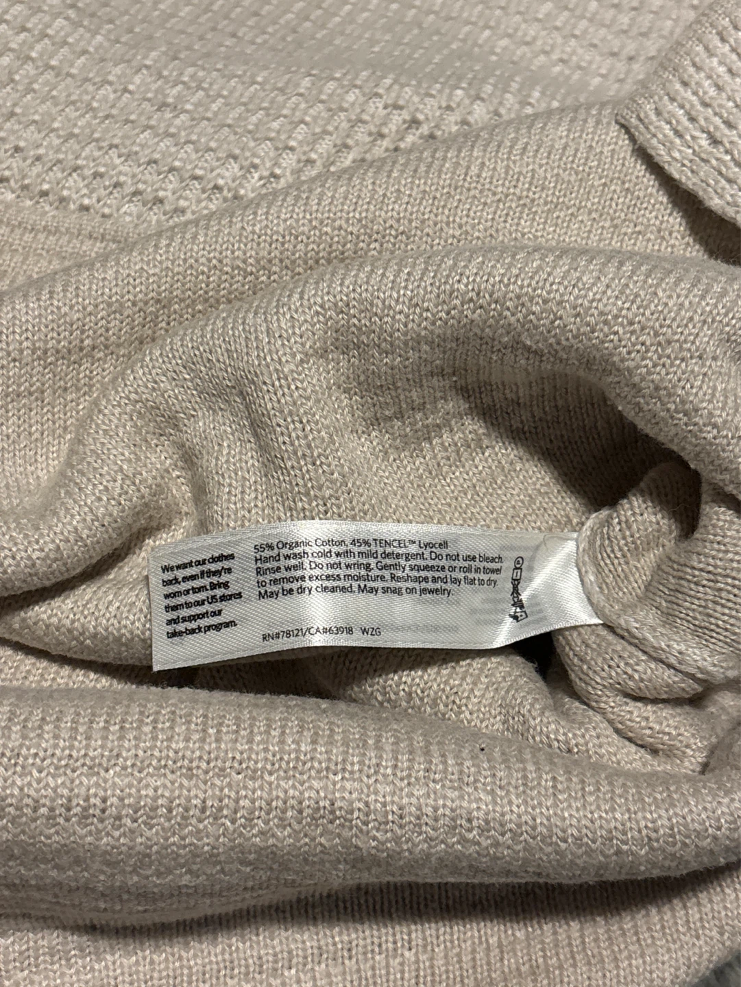 Eileen Fisher Beige Knit Turtleneck Sweater - photo 4
