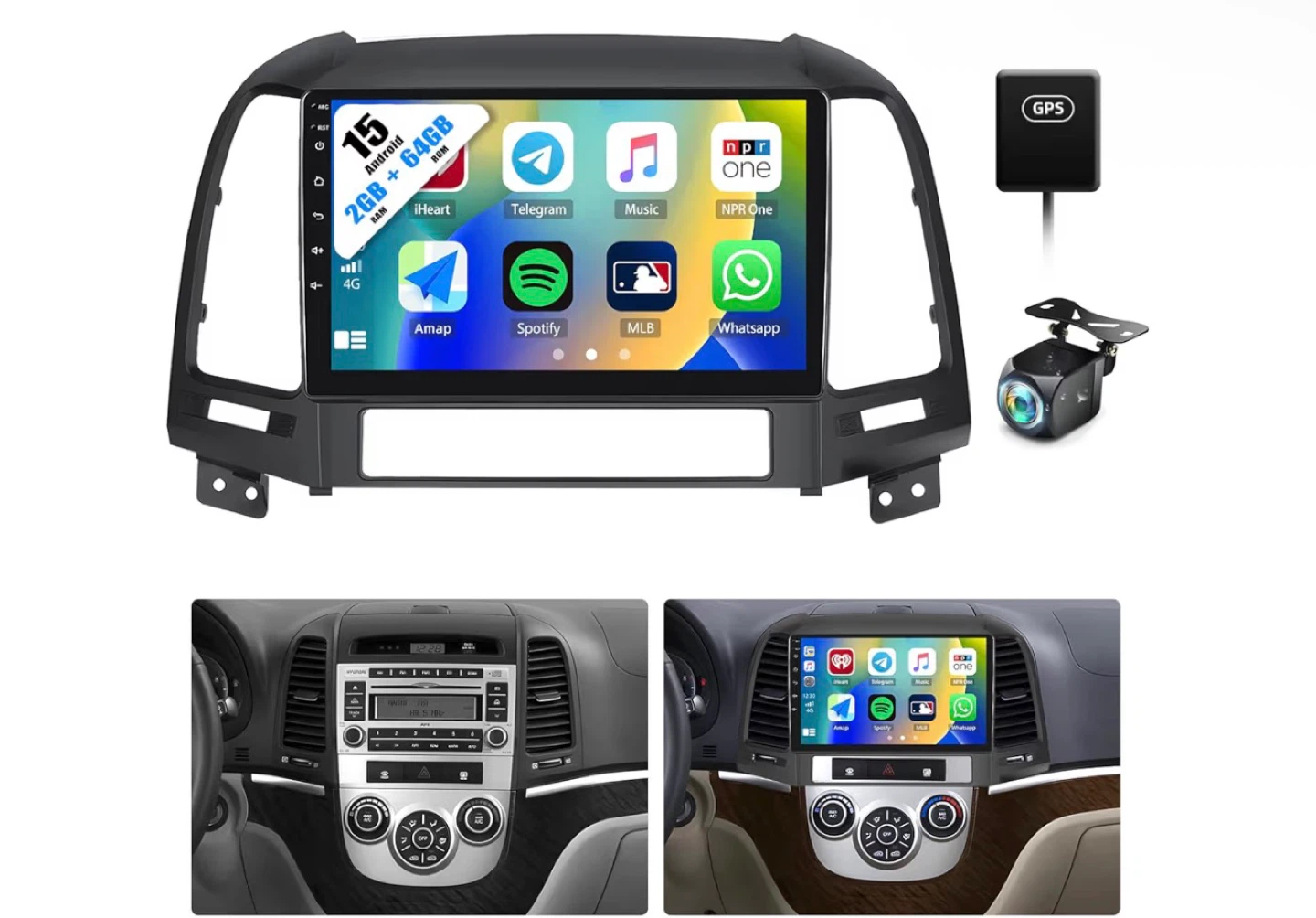 Hyundai Santa Fe 2006-2012 Android Car Stereo HC8163