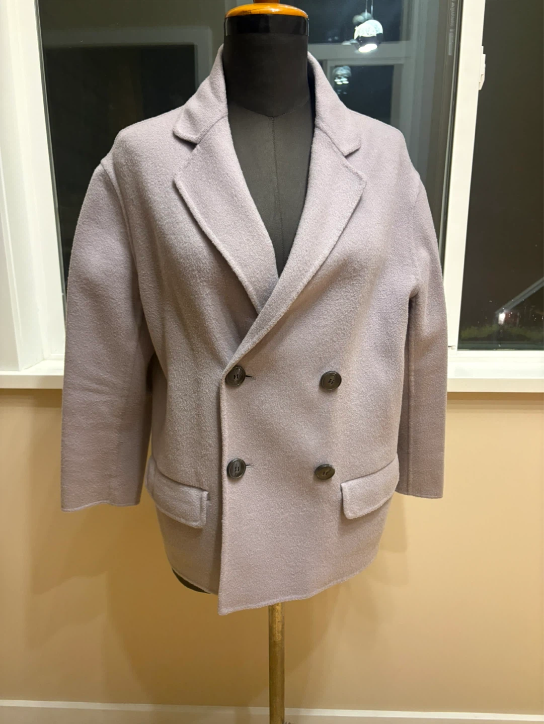 Lavender Double-Breasted Blazer