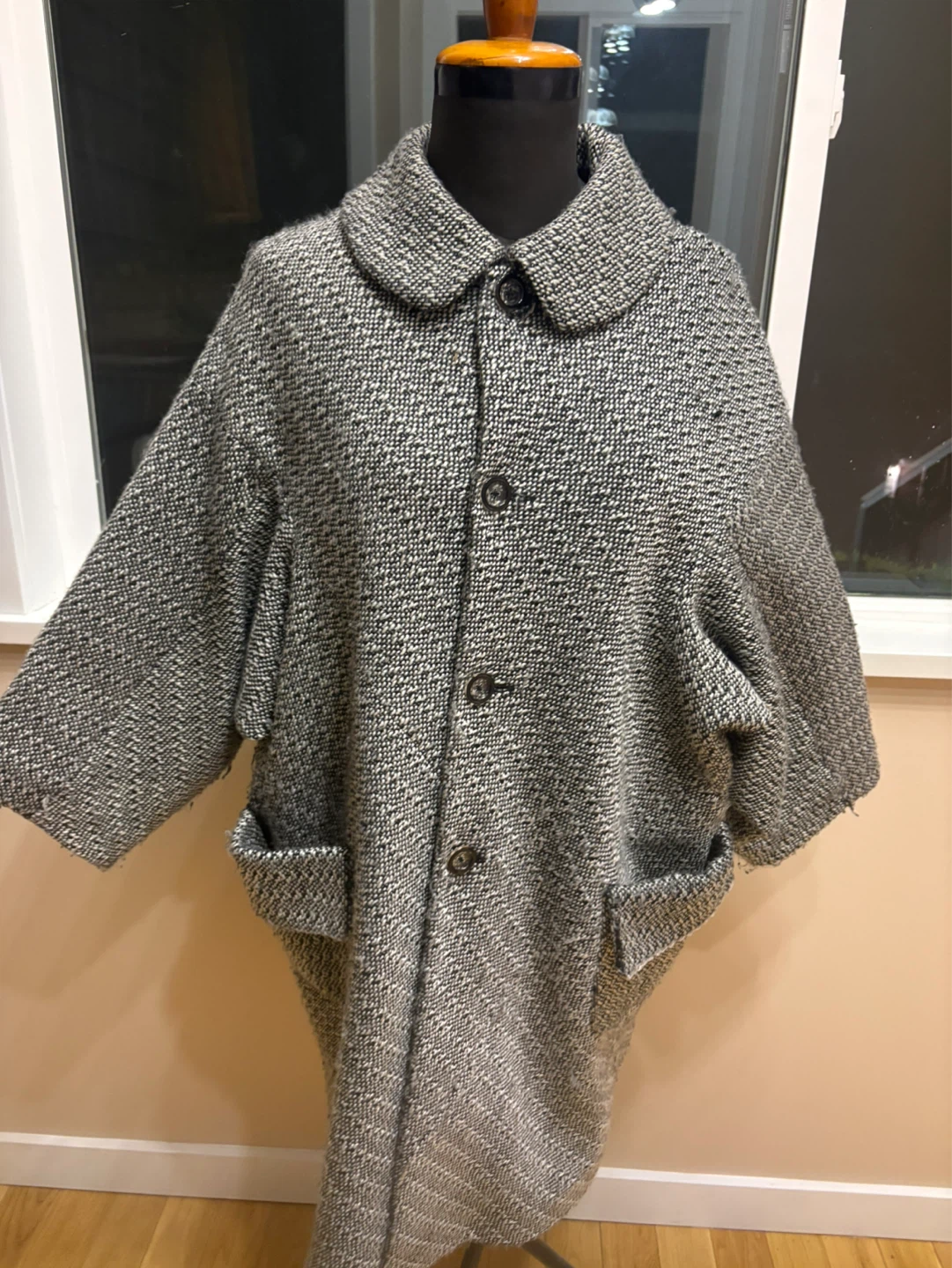 Textured Grey Coat