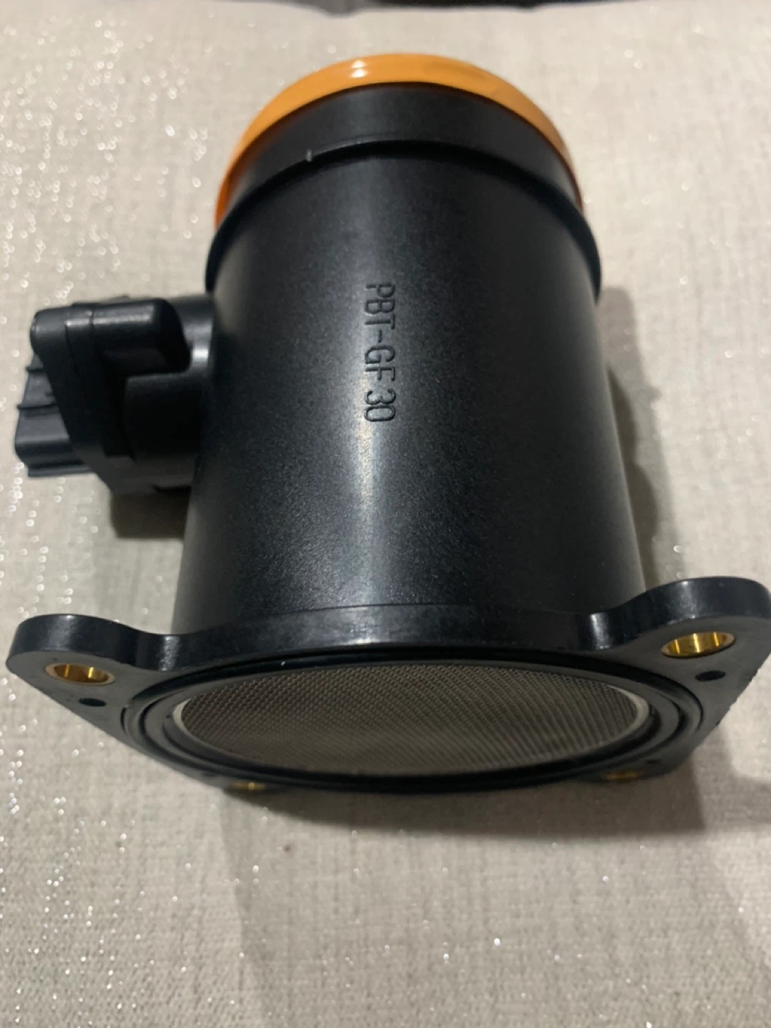 Black PBT-GF30 Mass Air Flow Sensor - photo 2