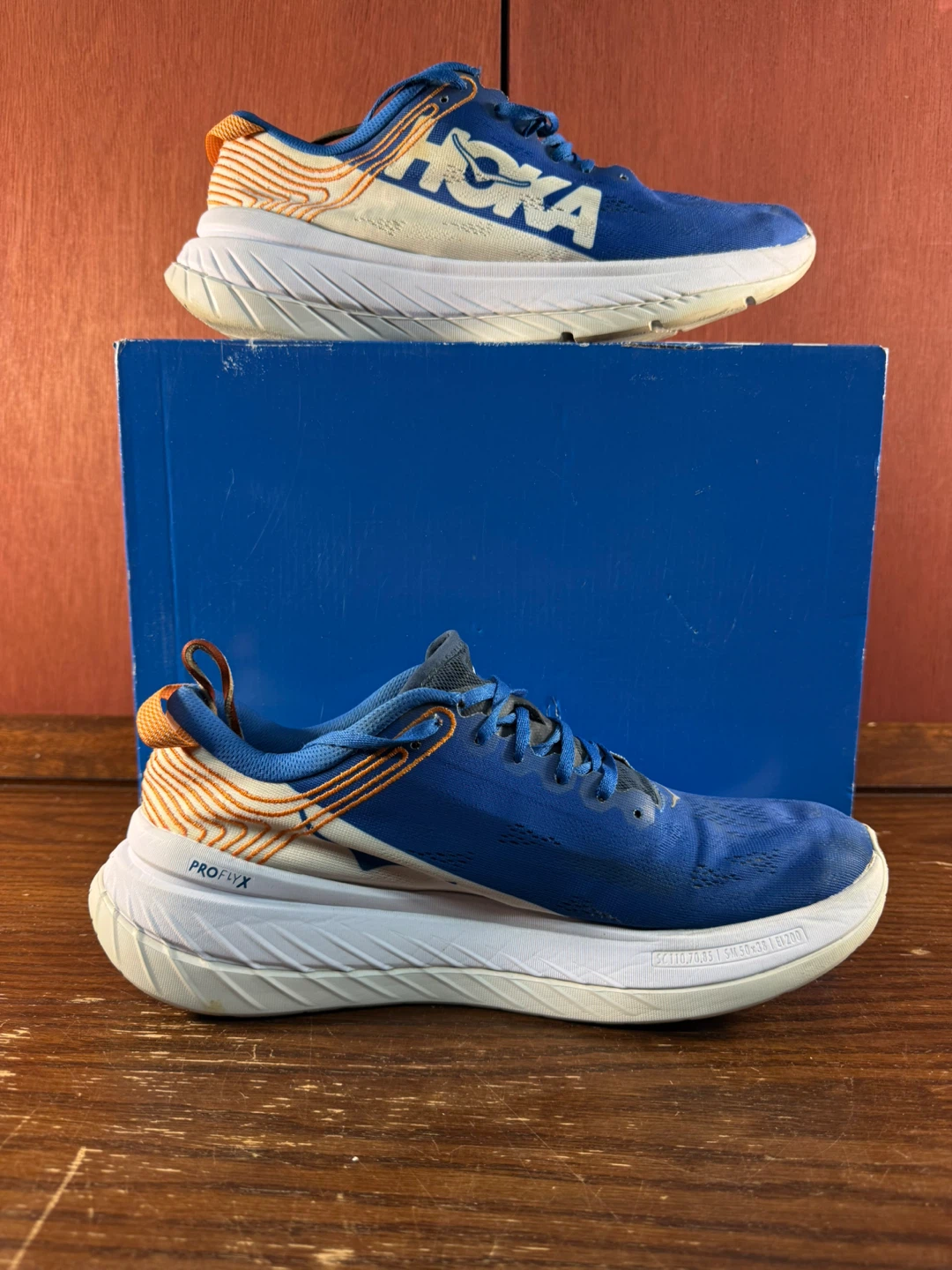Hoka One Carbon X Blue/White Men’s Running Shoes Size US 10,5 - photo 2