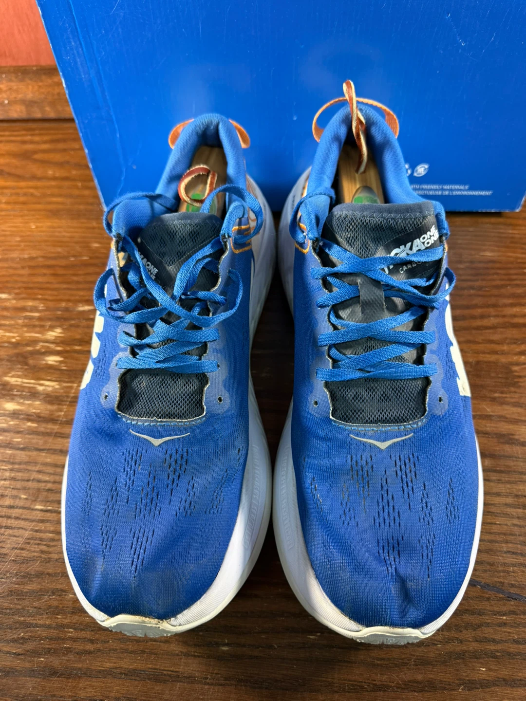 Hoka One Carbon X Blue/White Men’s Running Shoes Size US 10,5 - photo 5