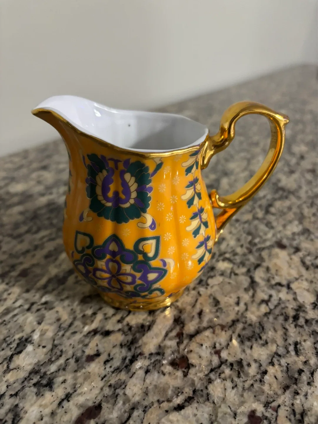 Japanese Orange Floral Creamer Pitcher - photo 2