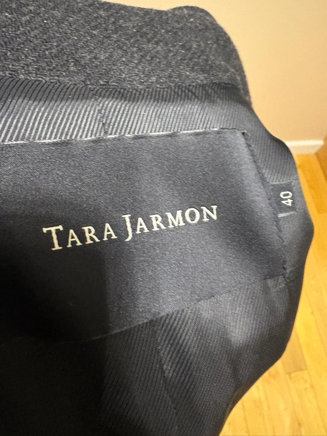 Tara Jarmon Women's Dark Grey Wool Blend Coat Size 40 - photo 3