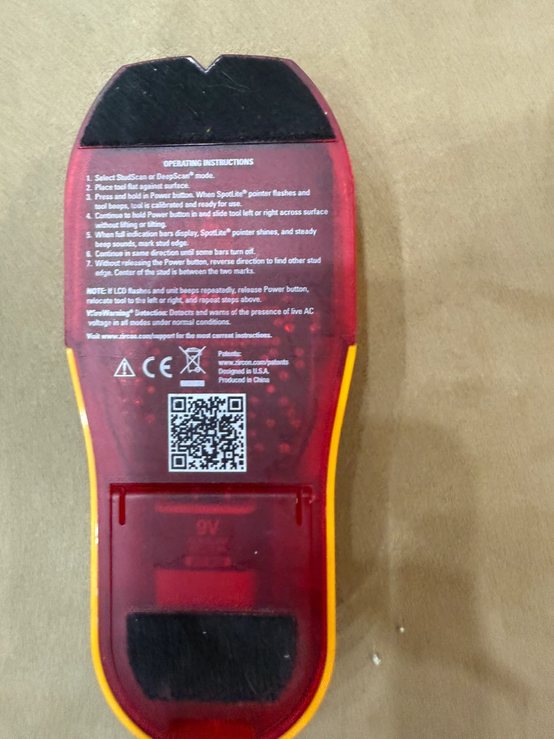 Zircon StudSensor HD55 Edge Finding Tool - photo 3