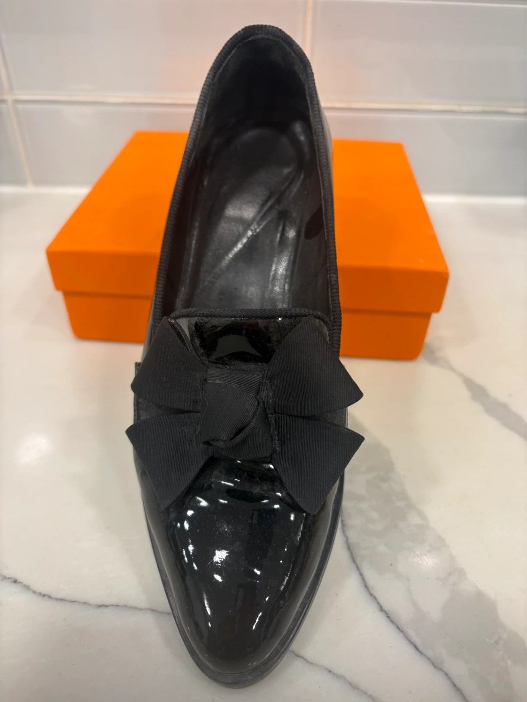 Browns Couture Women's Black Patent Loafers - Size 36.5