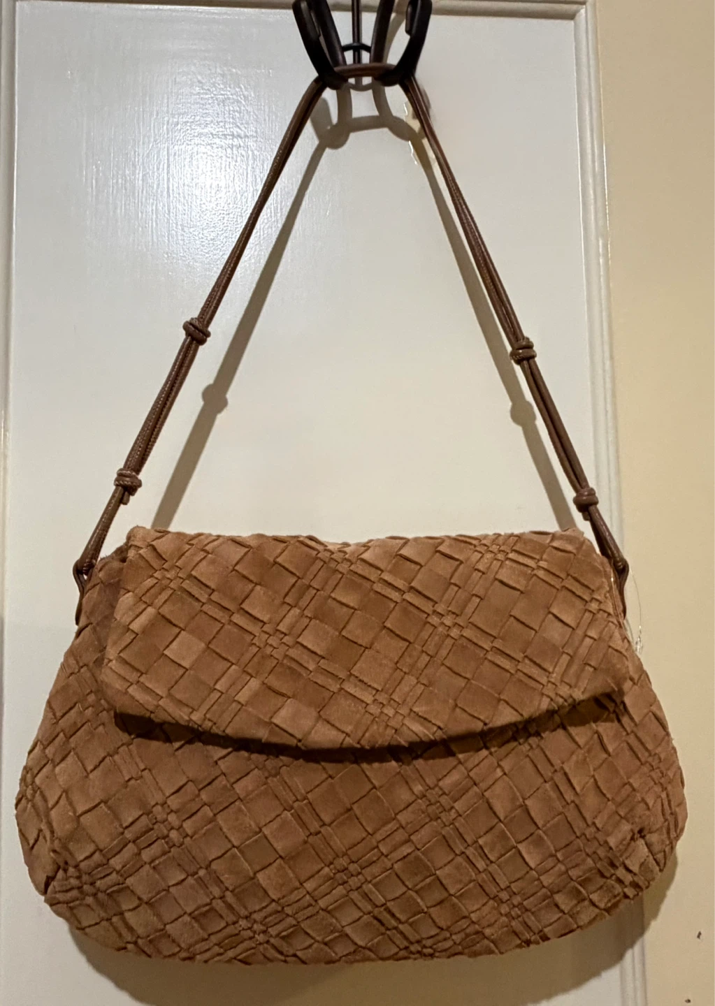 Sam Edelman Woven Suede Shoulder Bag