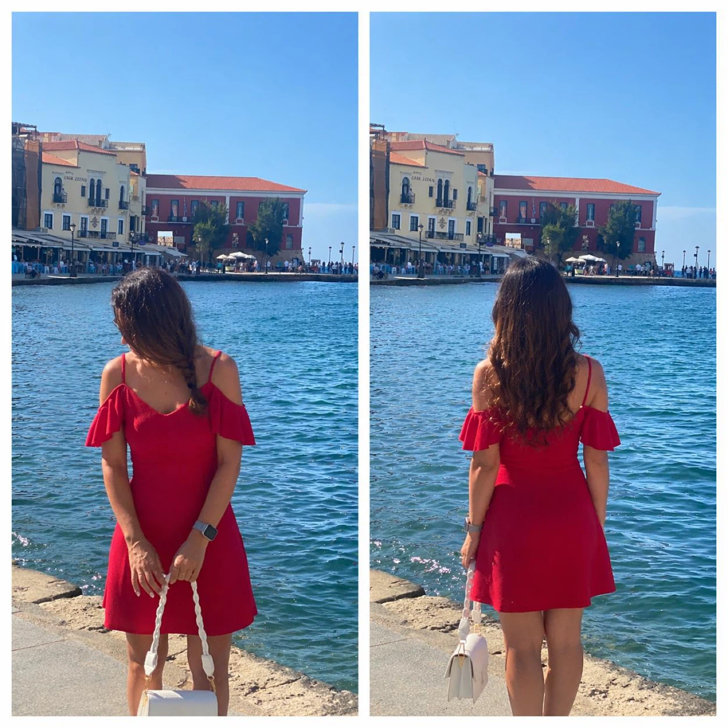 Red Off-the-Shoulder Mini Dress