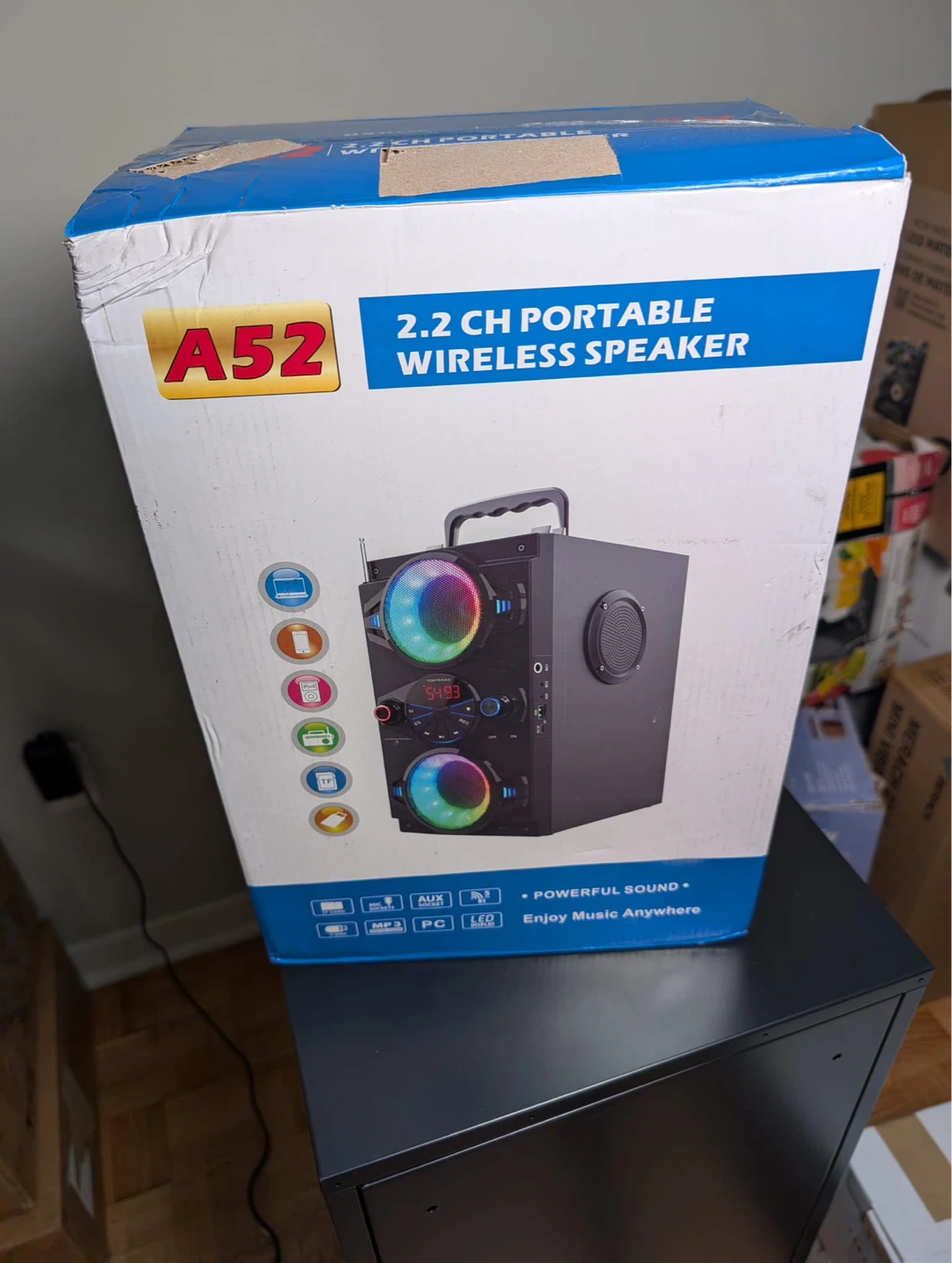 A52 2.2 CH Portable Wireless Speaker with Microphone - photo 2