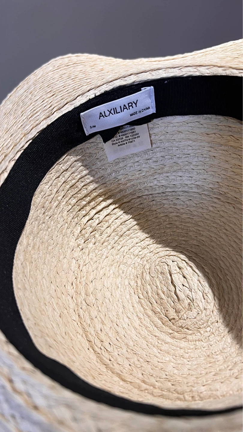 Auxiliary Straw Sun Hat S/M