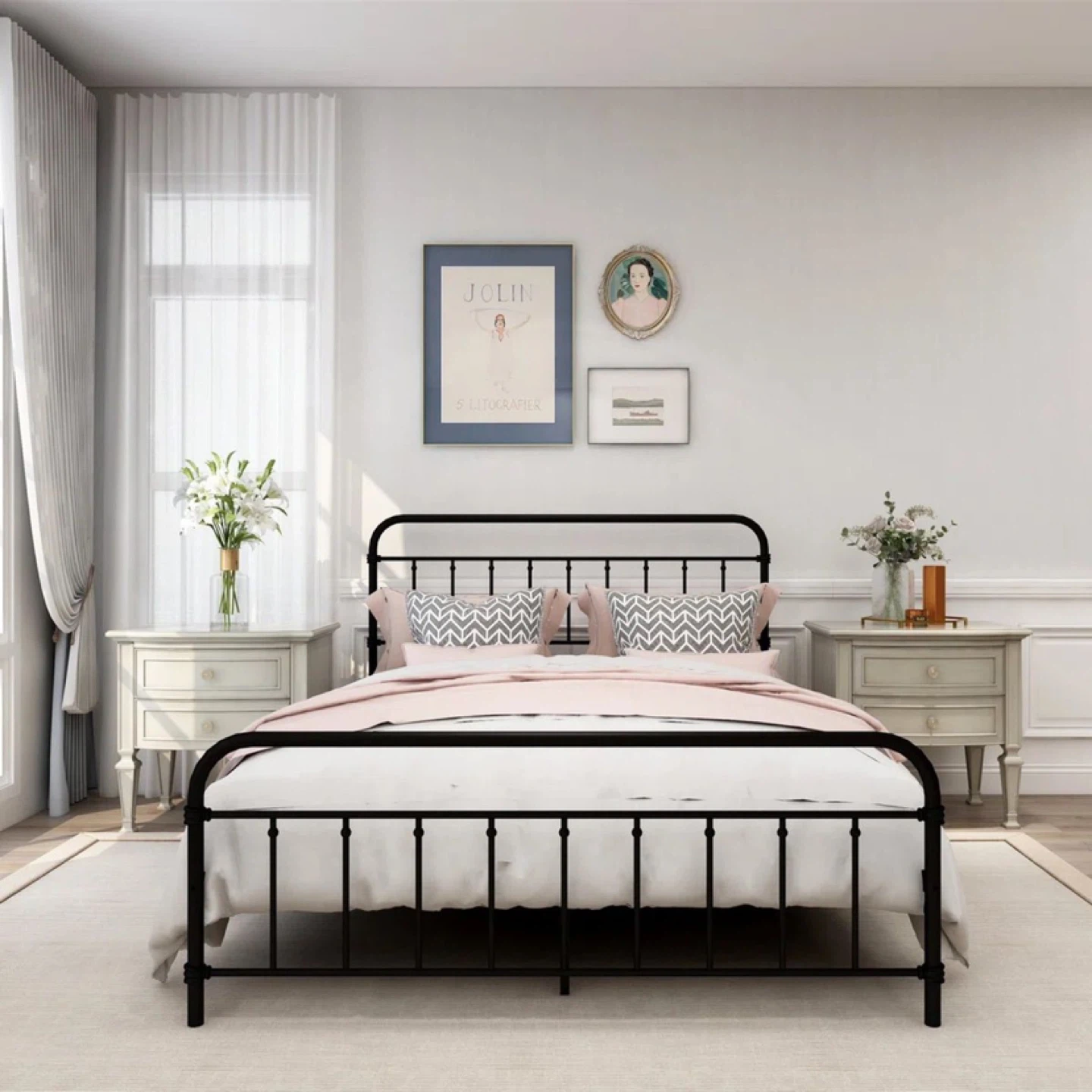 Black Metal Bed Frame