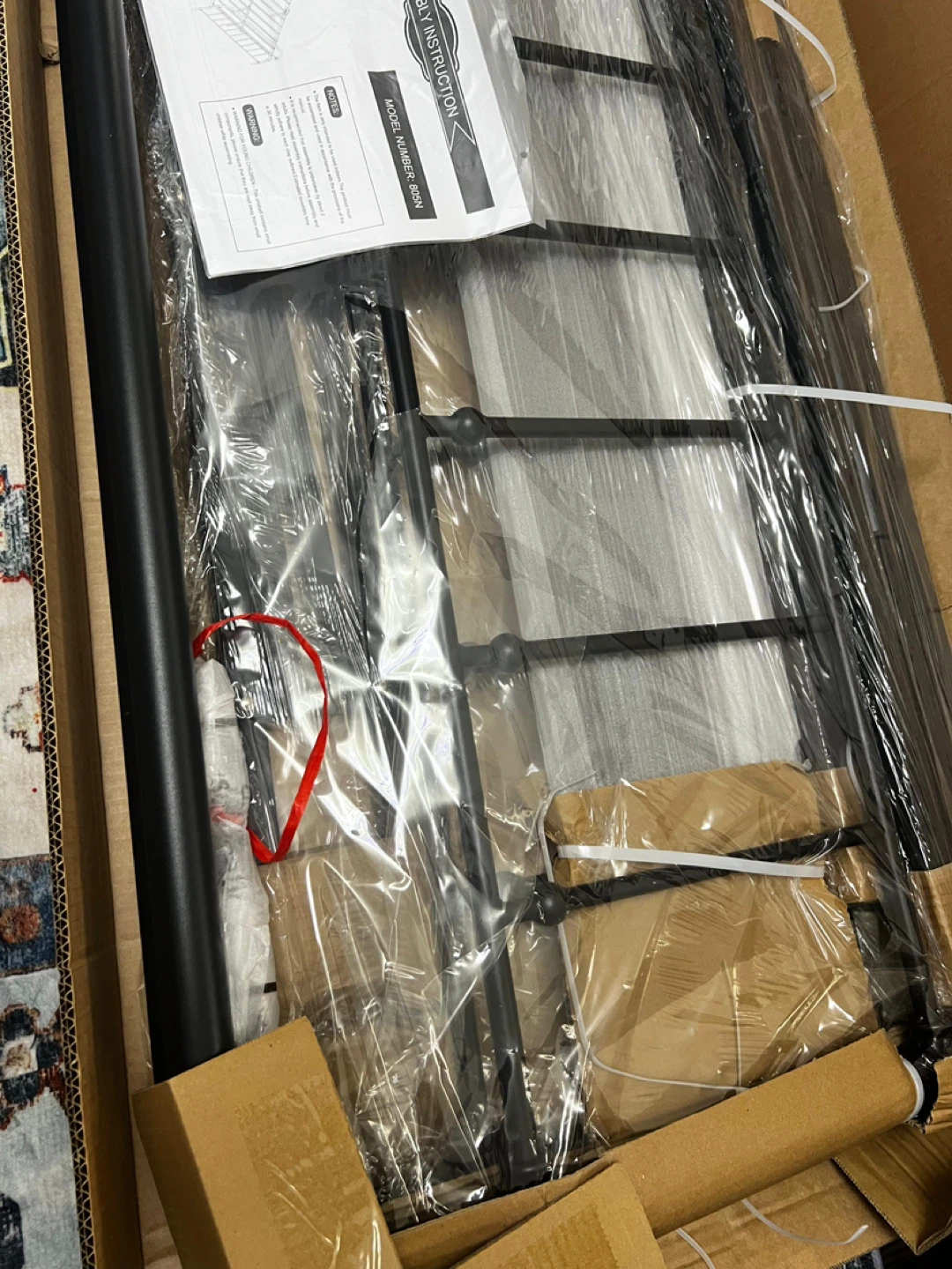 Black Metal Bed Frame - photo 2
