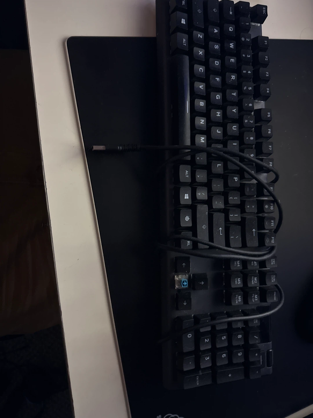 Black Mechanical Keyboard with Detachable Cable