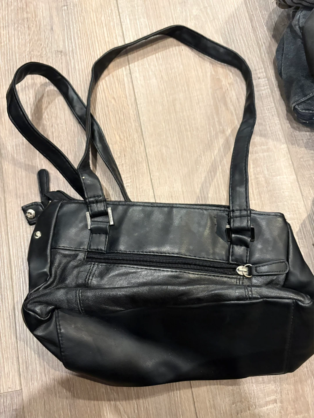 Jessica Black Faux Leather Shoulder Bag - photo 2
