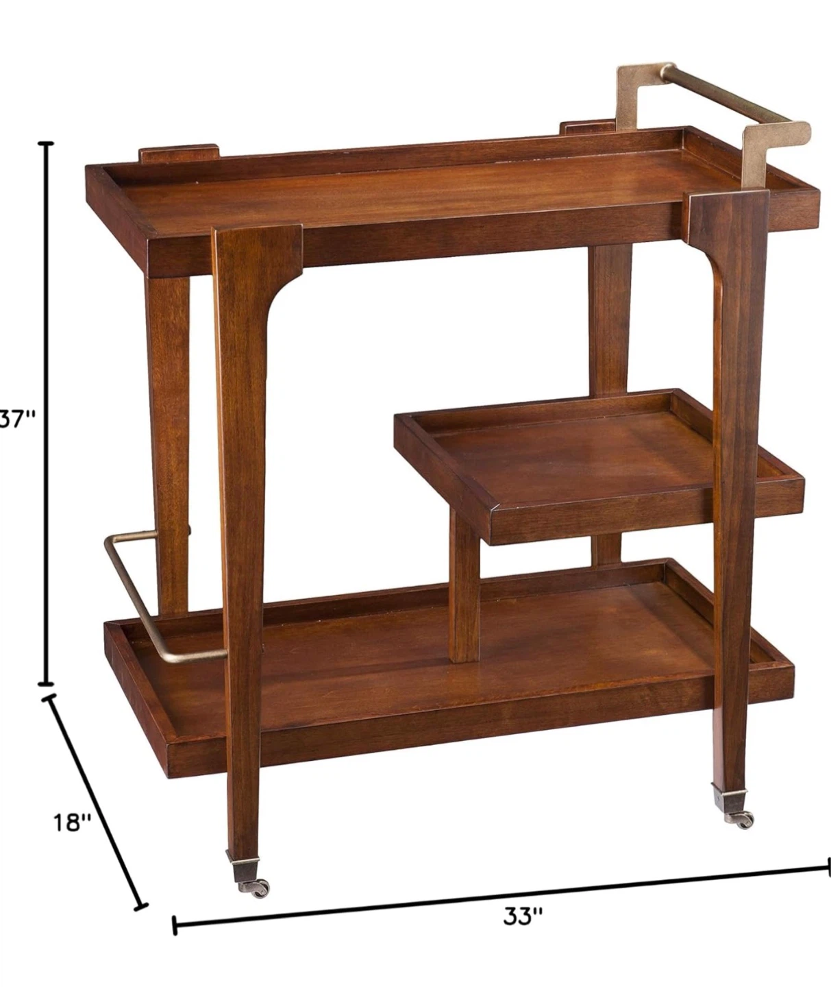 Mid century modern Wooden Bar Cart - asap by April 25 - photo 3