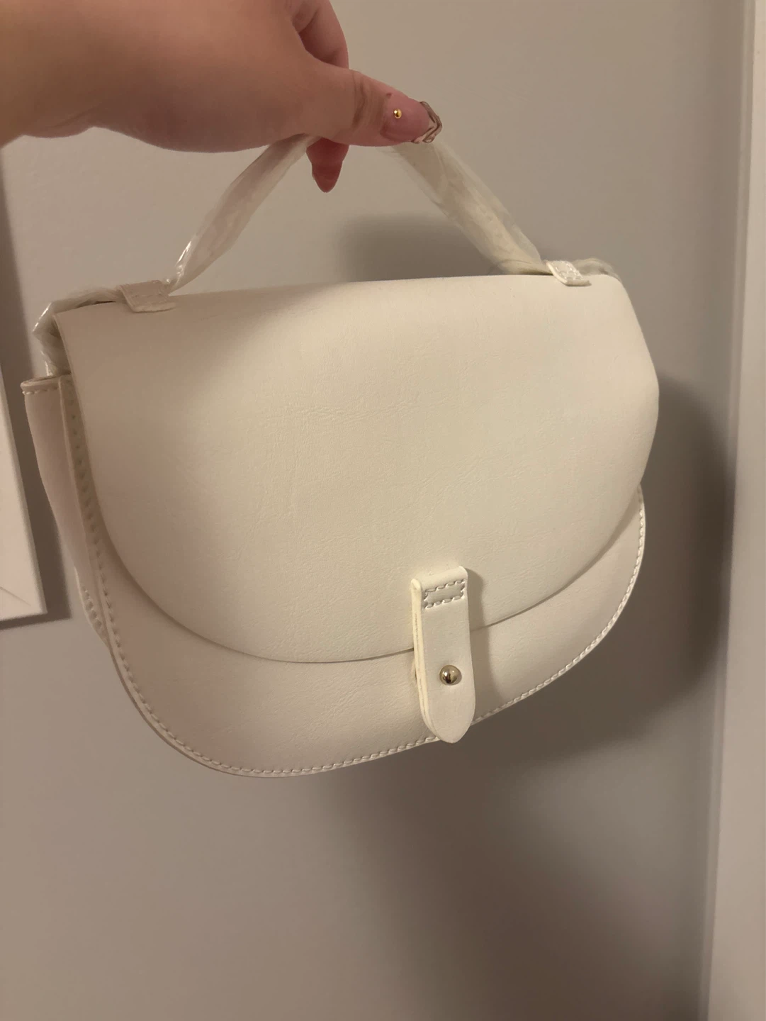 White Satchel Handbag