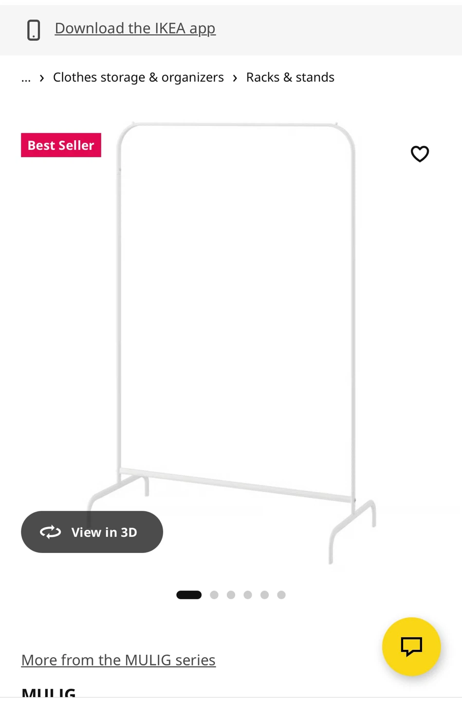 IKEA MULIG Clothes Rack