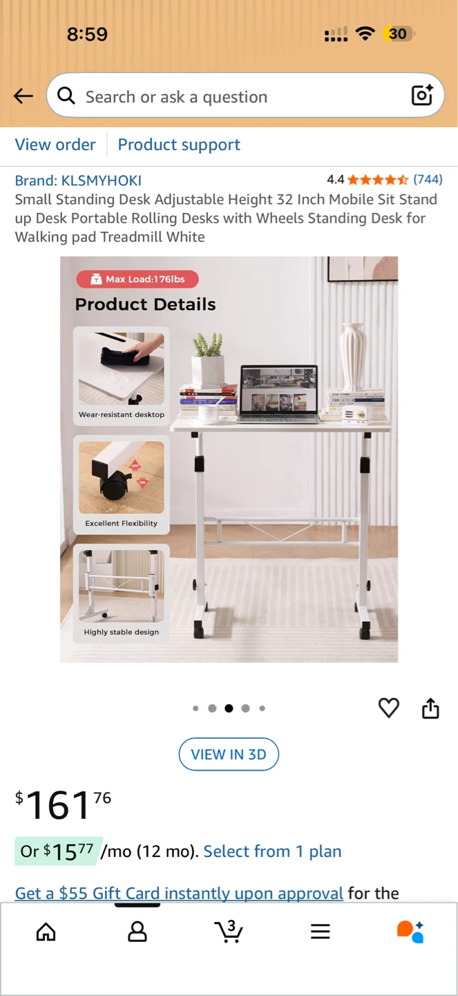 KLSMYHKI Small Standing Desk - photo 3