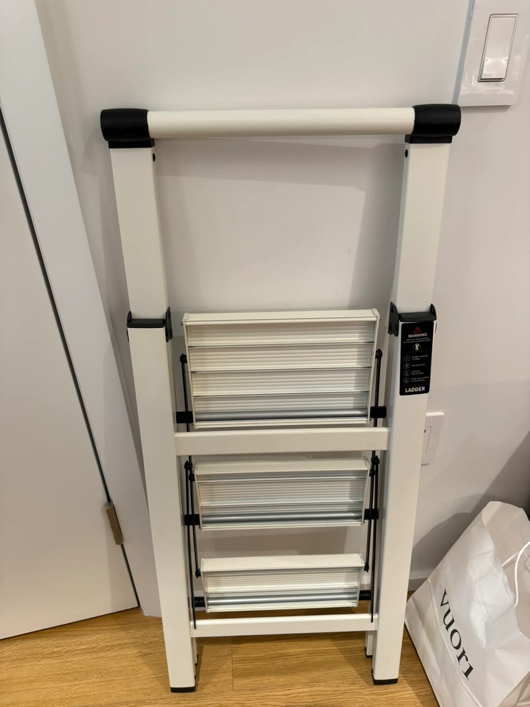 White Folding Step Ladder