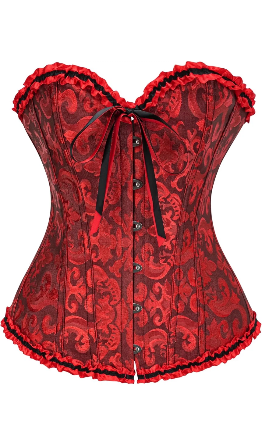 Bustier Corset Top for Women | Overbust Lace Up Waist