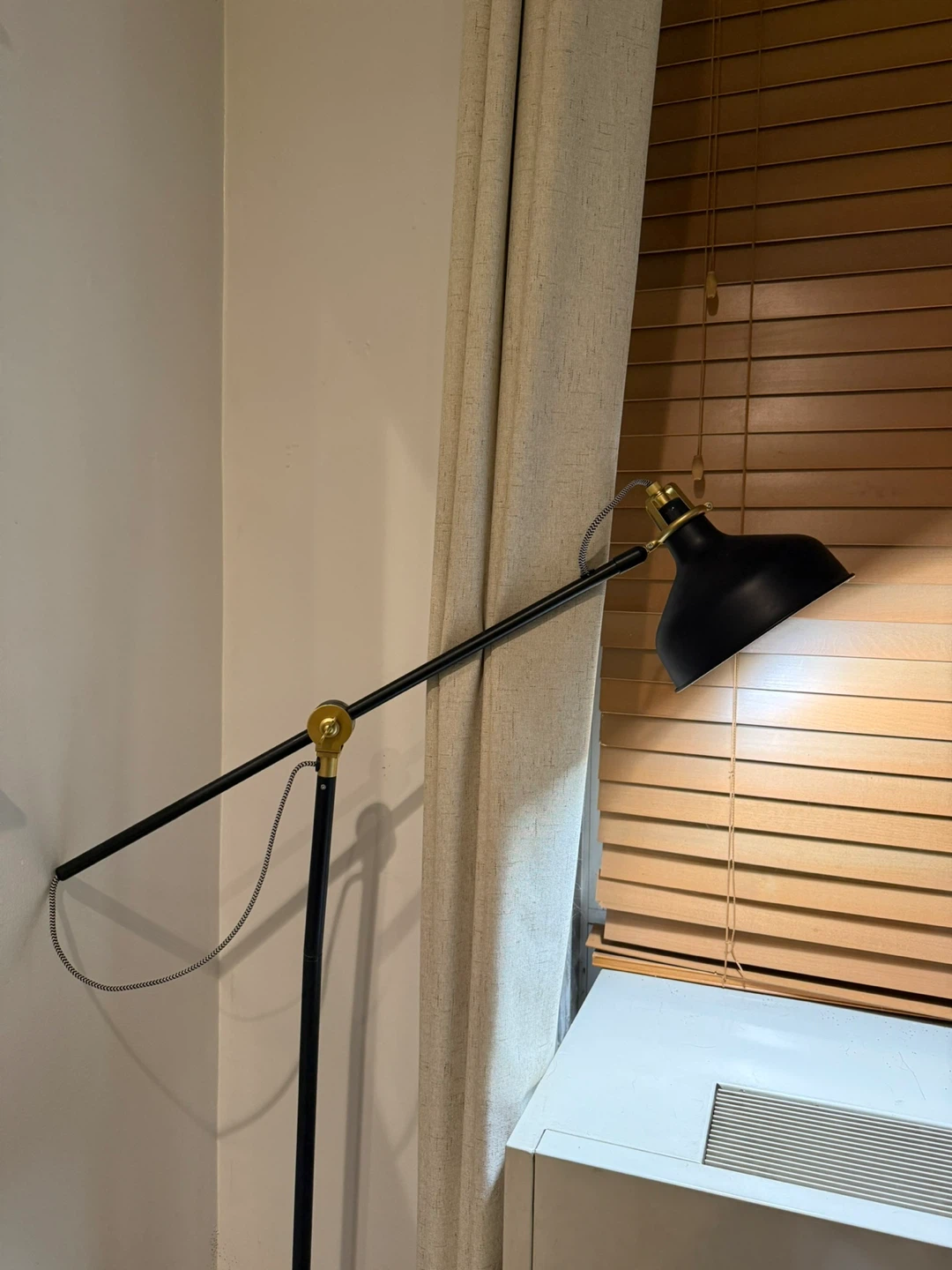 Black Floor Lamp with Gold Accents - photo 3