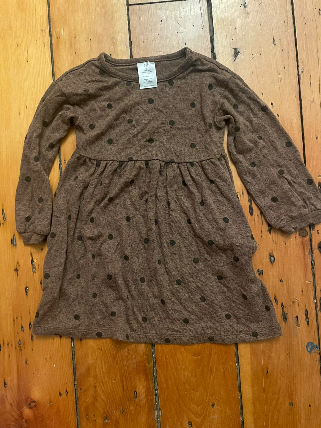 Gap Toddler Dress - Size 3 - Brown Polka Dot