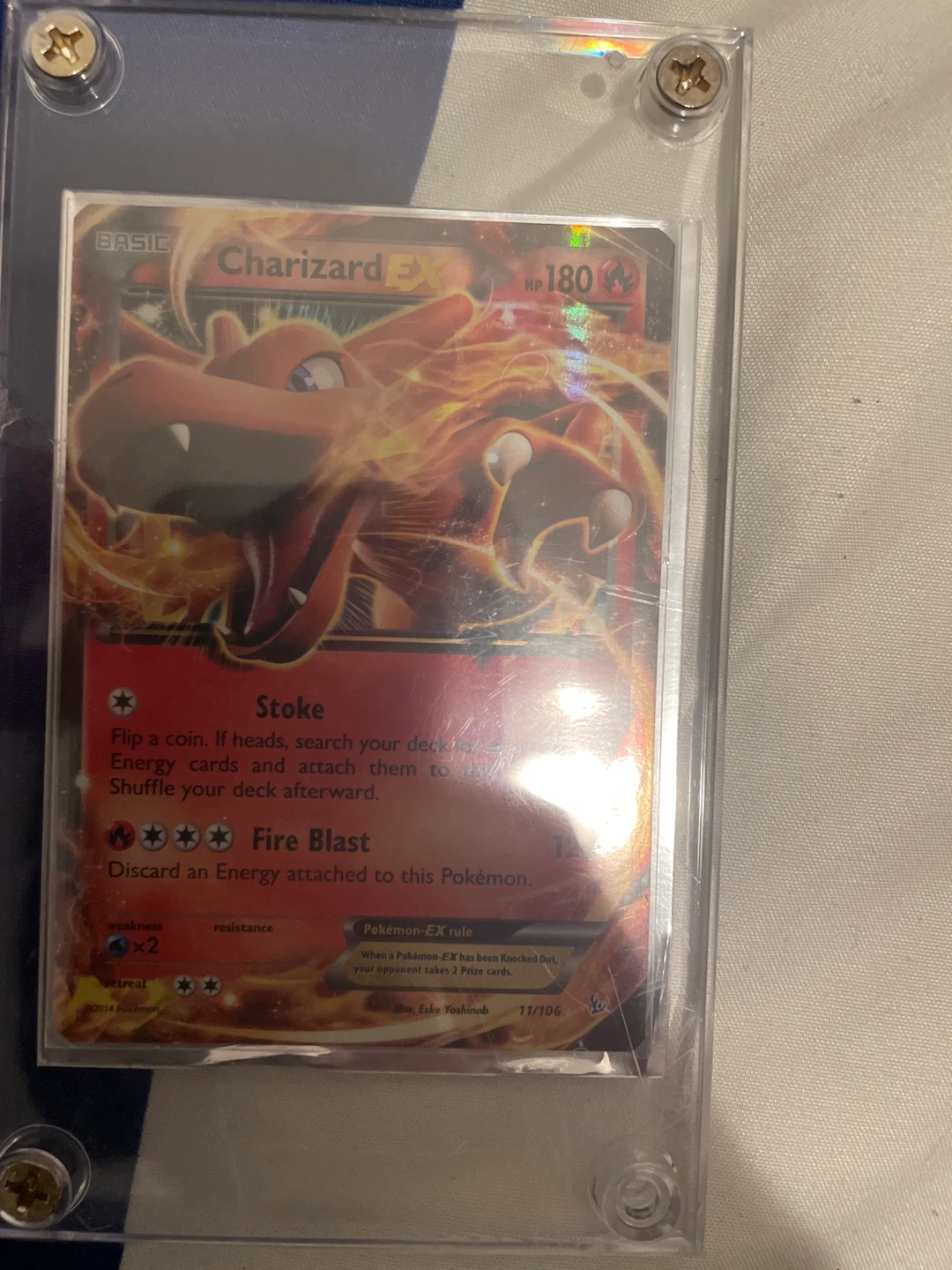 Pokémon Charizard EX Trading Card 11/106