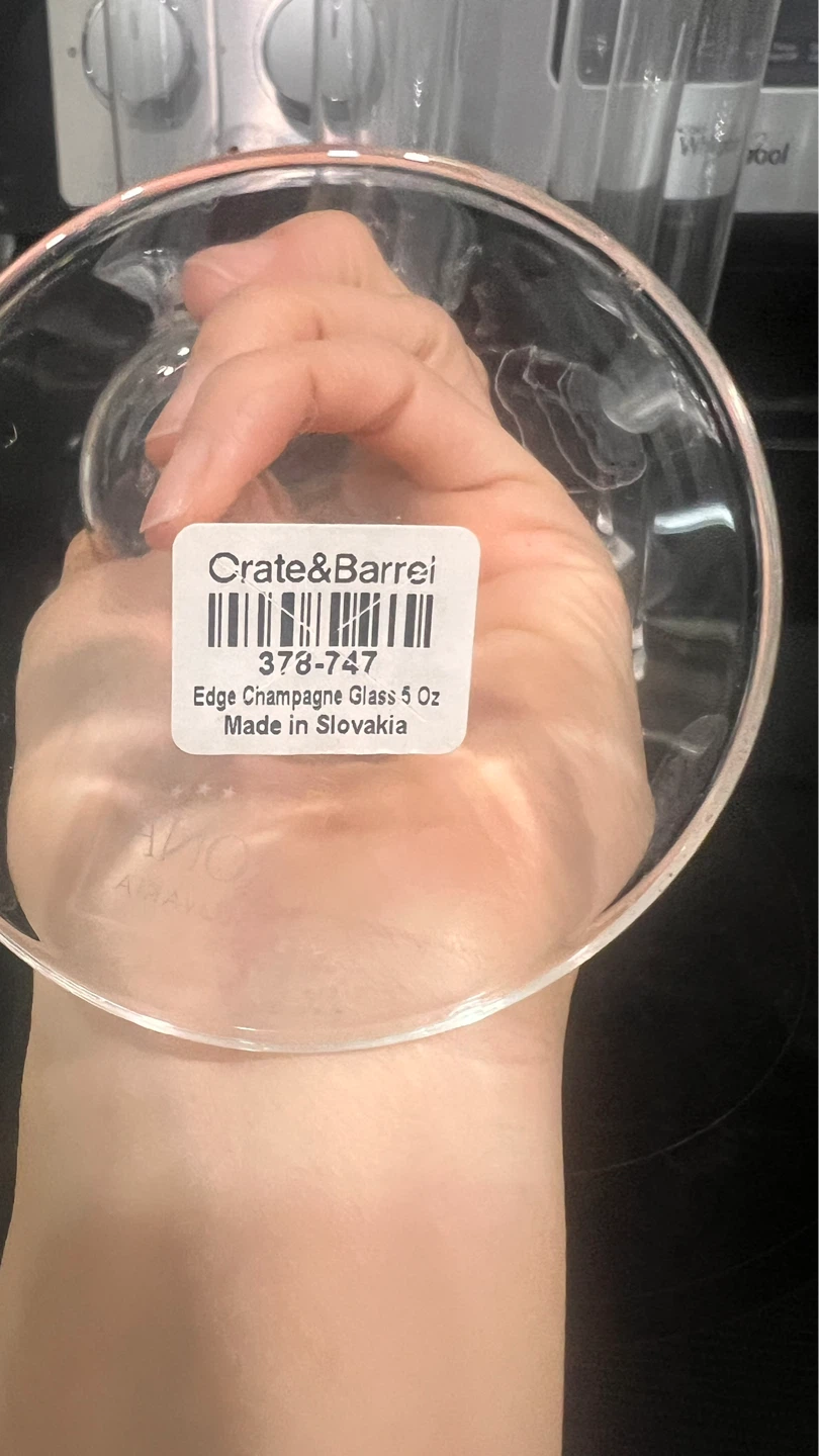 Crate & Barrel Edge Champagne Glasses (Set of 4) - 5oz - photo 3