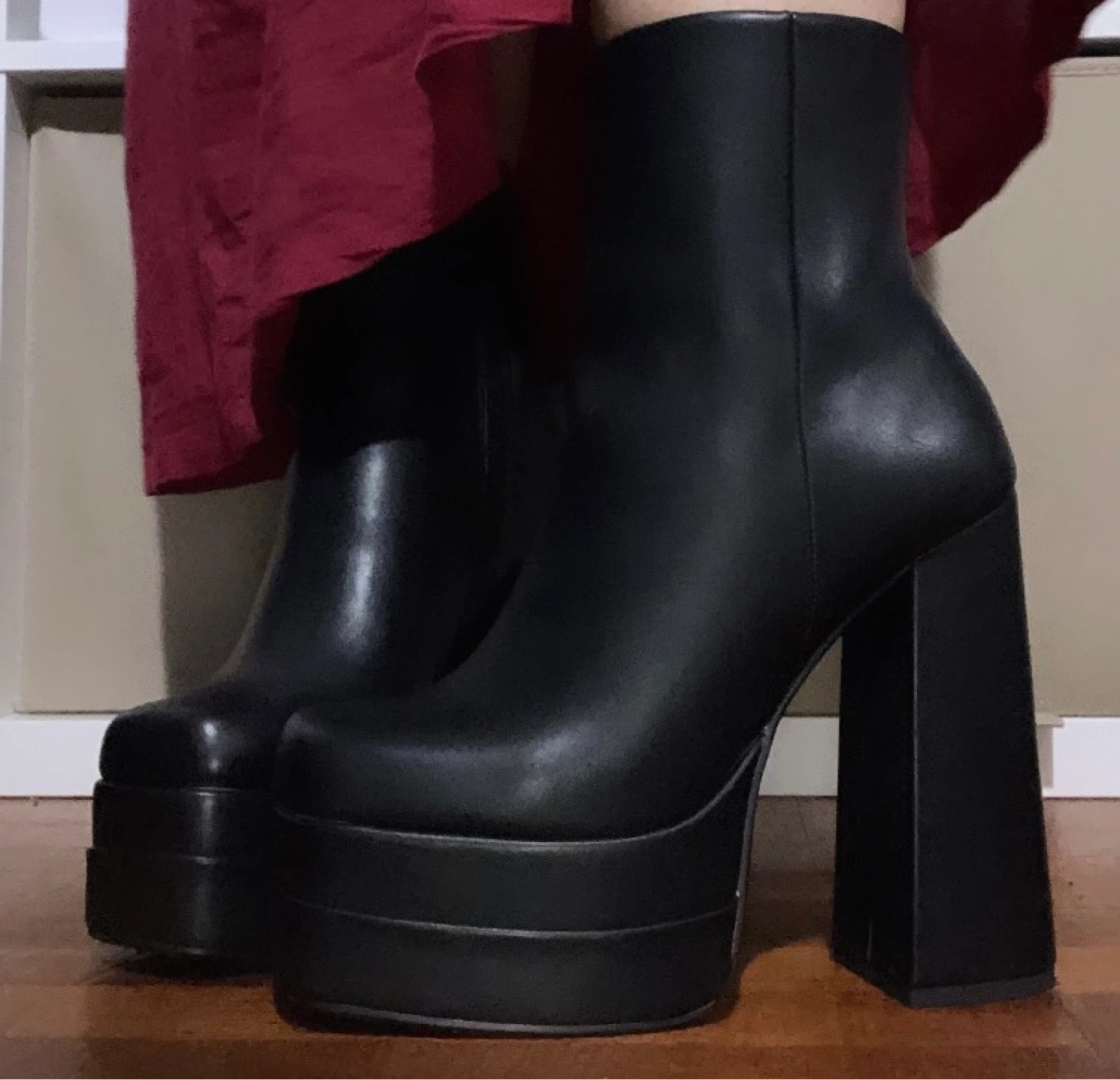 Platform Boots, Size 8
