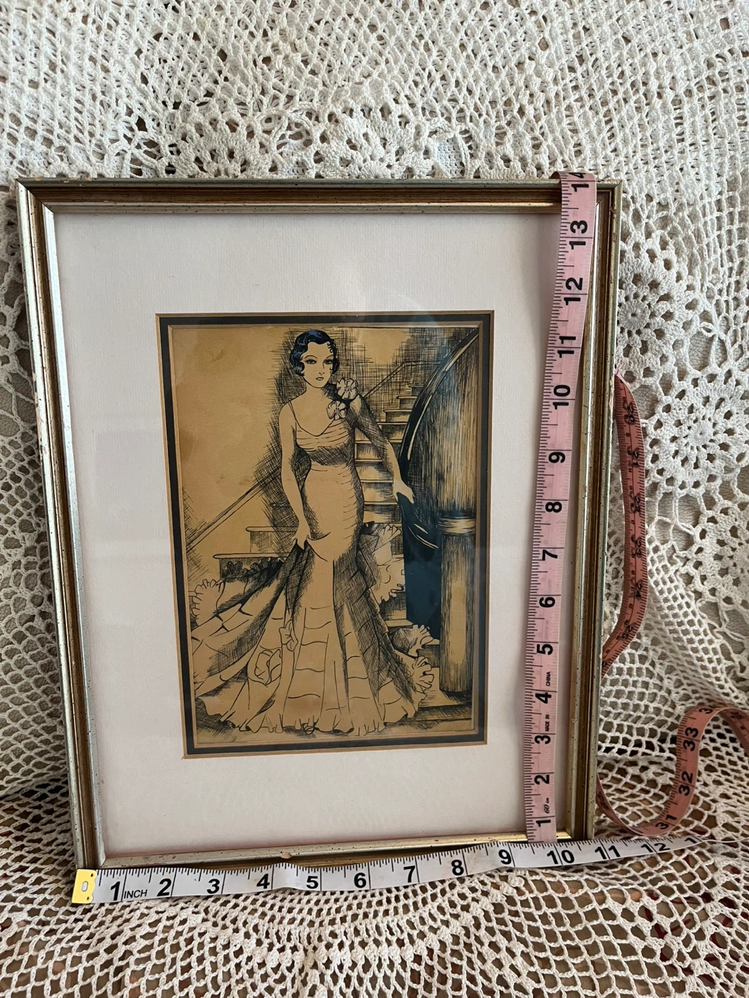 Art- Original Art- Vintage Ink Drawing - photo 2