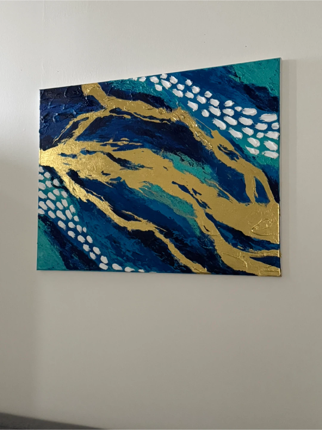 Abstract Blue Texture Wall Art - photo 2