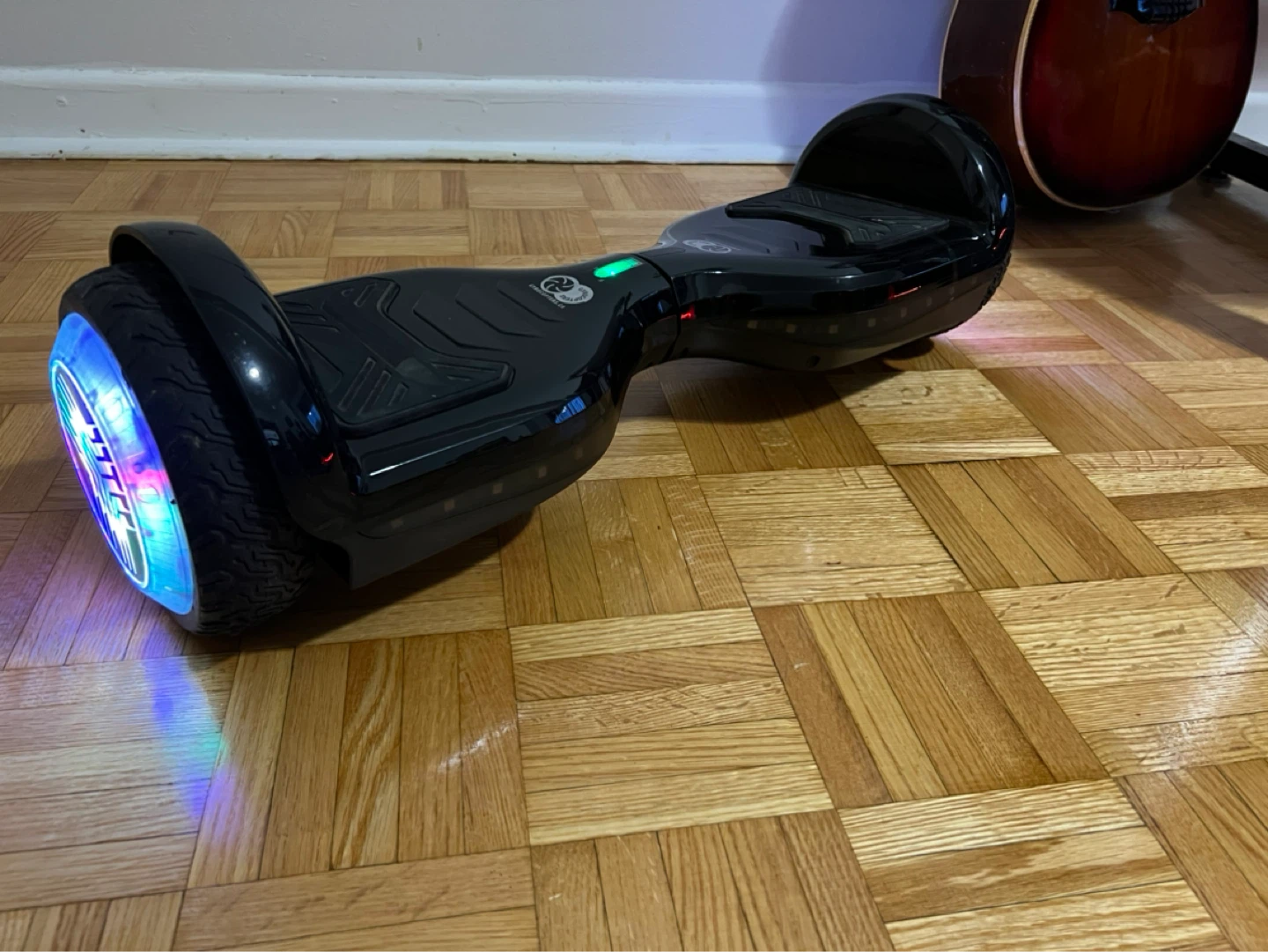 Black Hoverboard with LED Lights