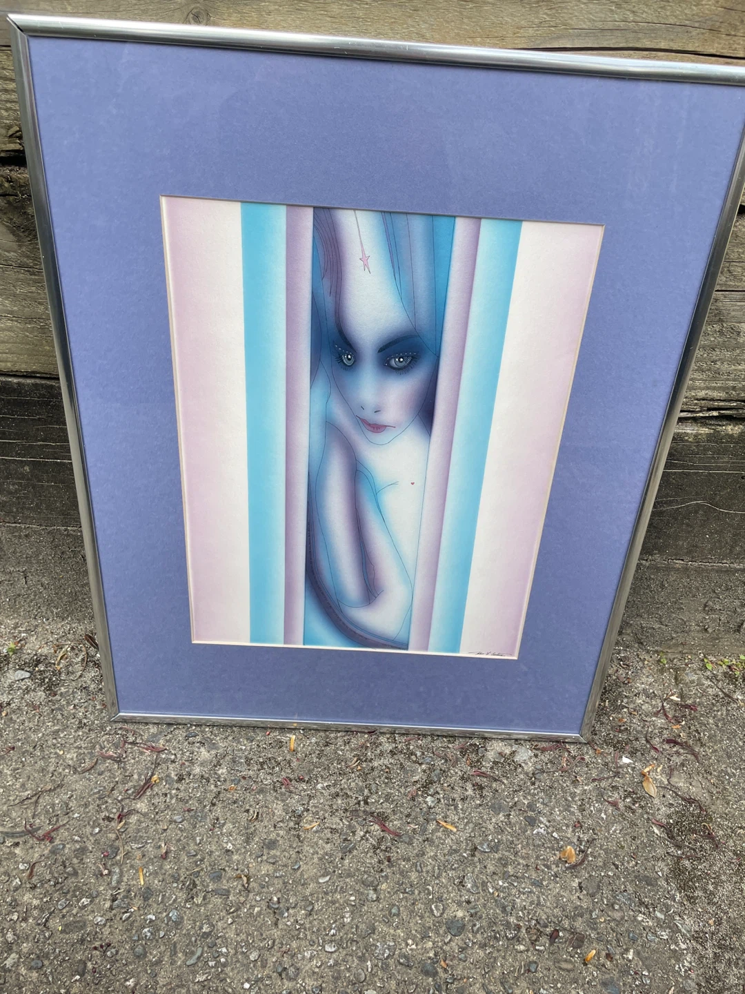 John Luke Eastman Signed Surreal Female Portrait - photo 3
