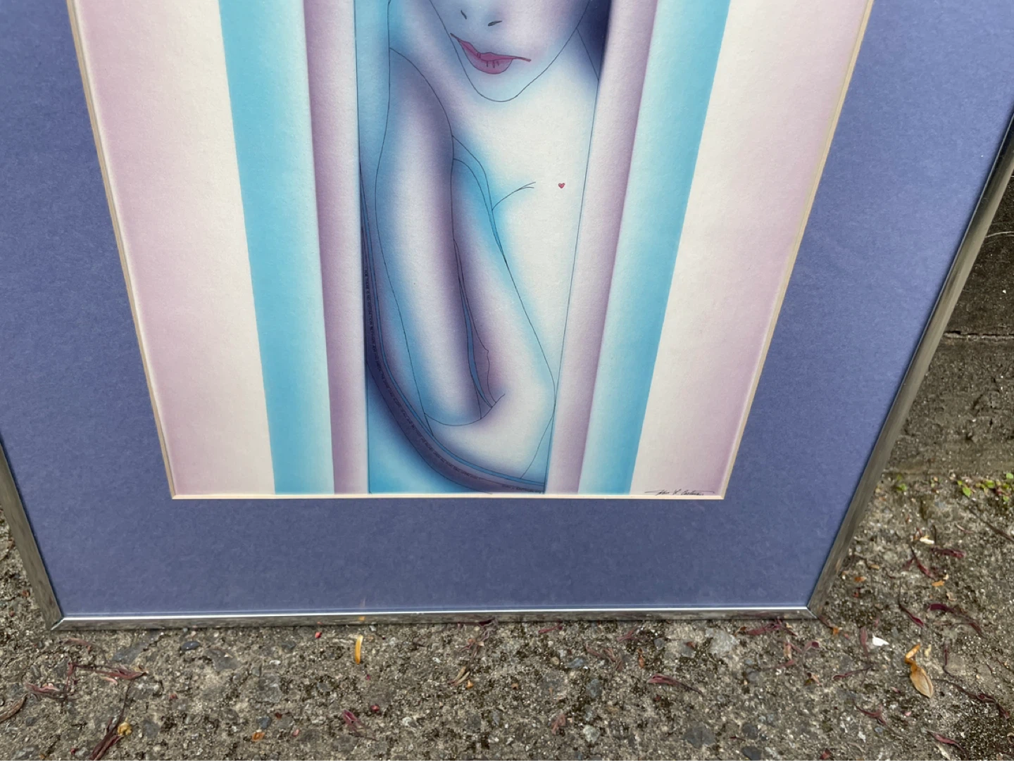 John Luke Eastman Signed Surreal Female Portrait - photo 5
