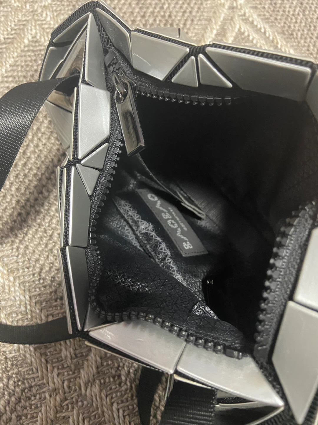Geometric Shoulder Bag - Silver - photo 2