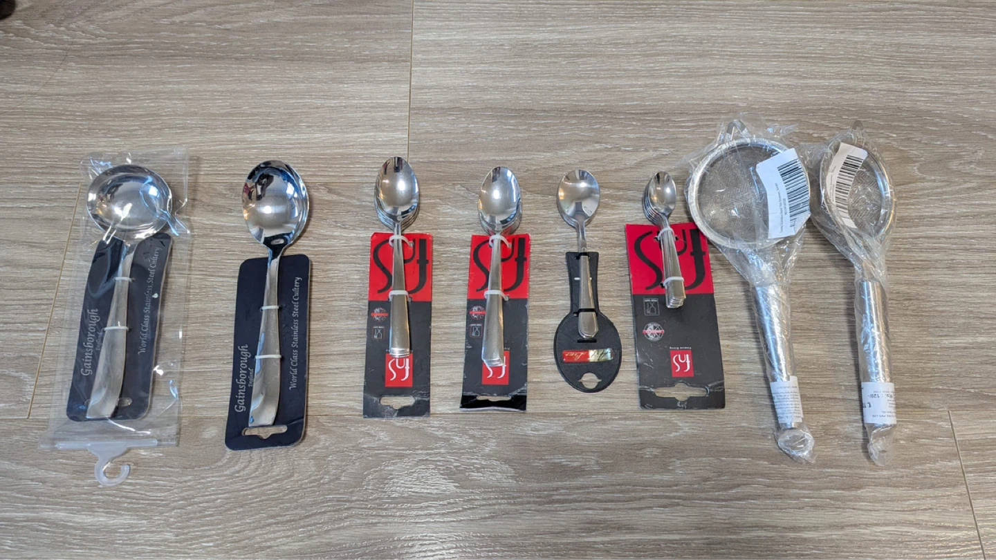 Gainsborough & SFJ Stainless Steel Cutlery & Strainers