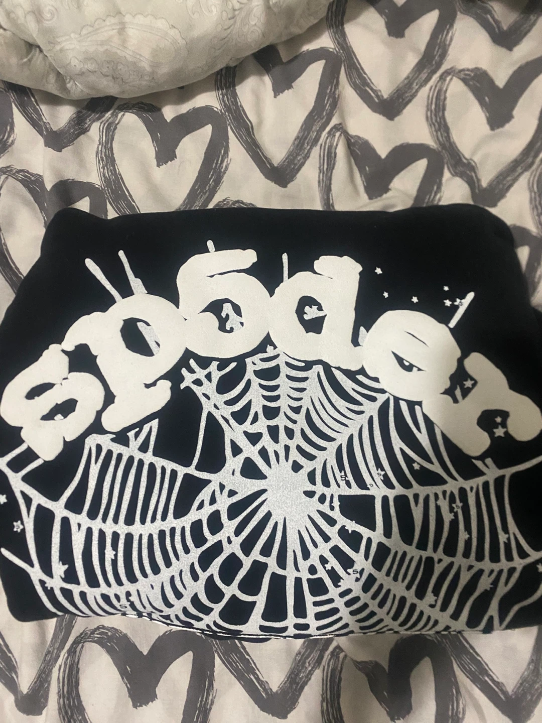 Sp5der OG Web Black Hoodie