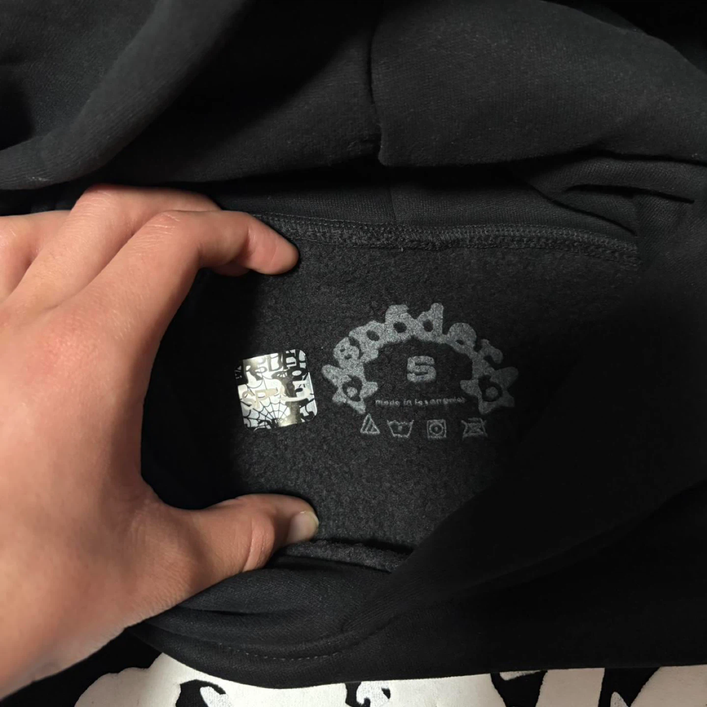 Sp5der OG Web Black Hoodie - photo 3