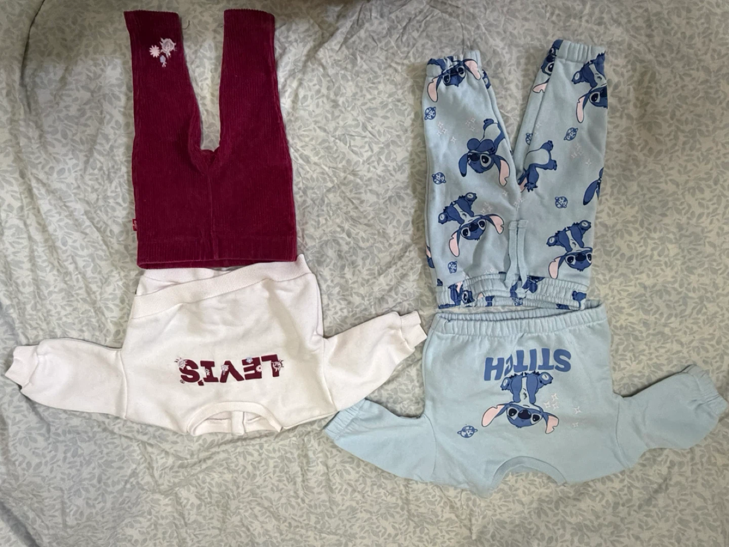 Levi's & Stitch Baby Clothes Set