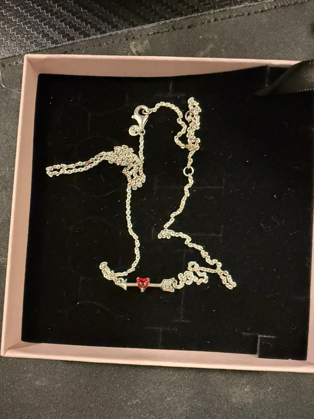 Pandora Silver Arrow Heart Necklace - photo 2