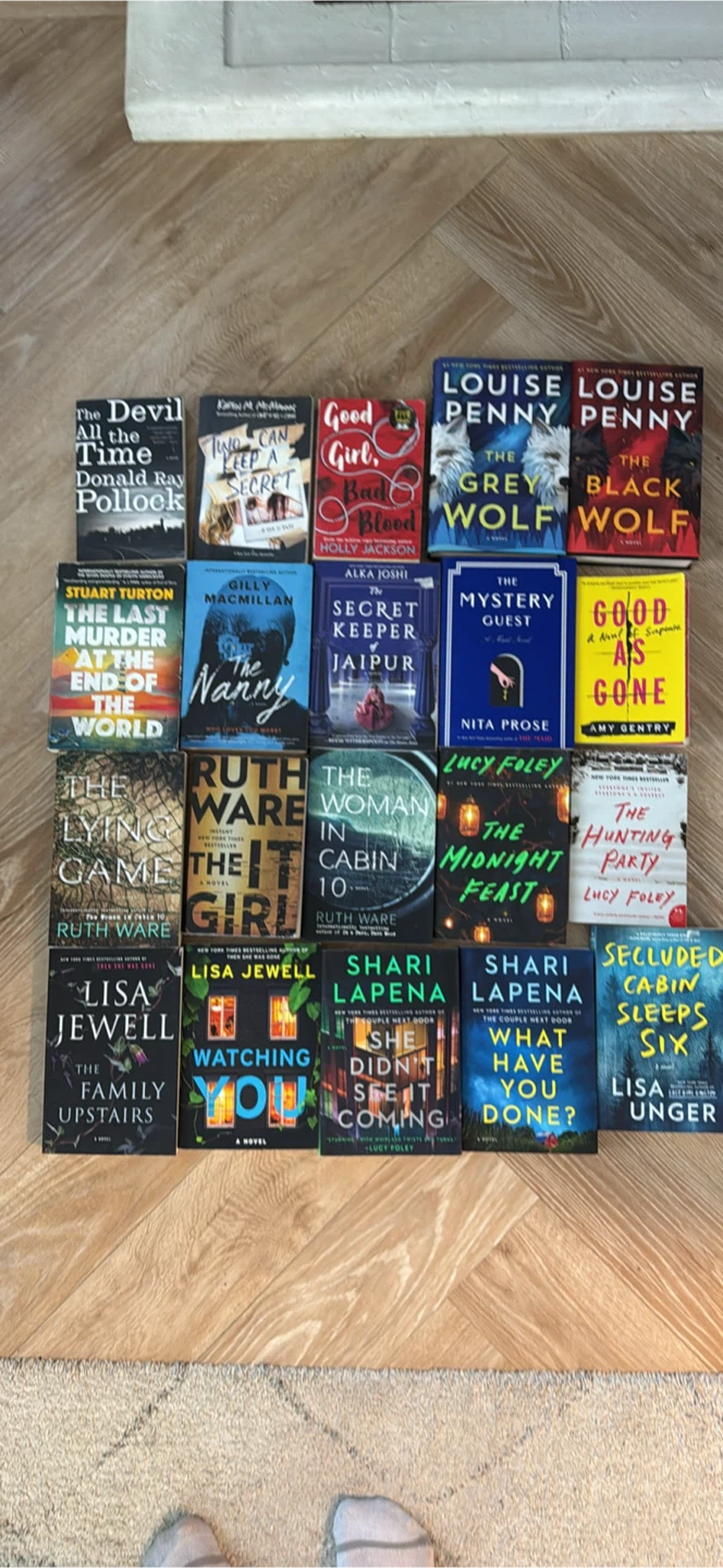 Assorted Mystery & Thriller Books Collection