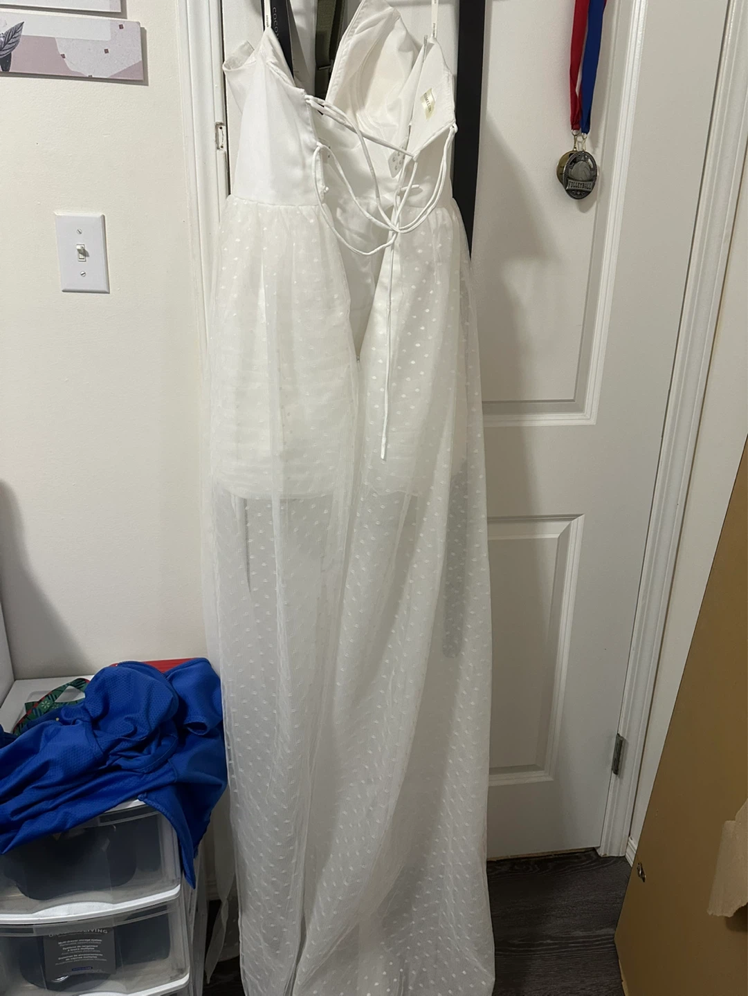COCOMELODY White Strapless Wedding Dress - photo 3