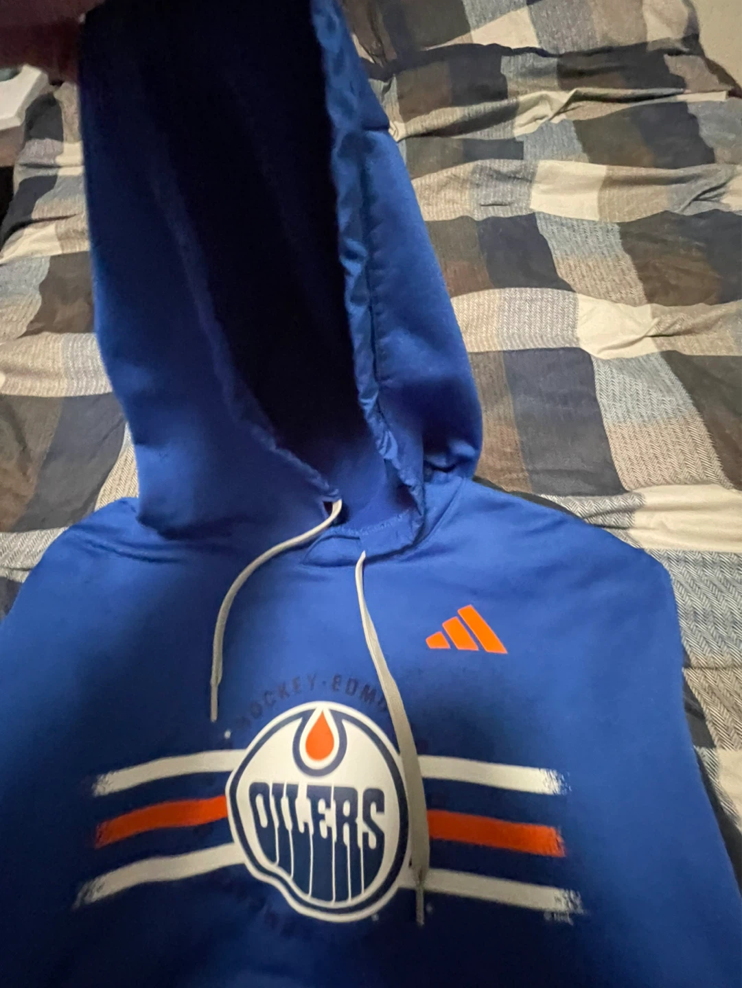 Adidas Edmonton Oilers Hockey Hoodie - photo 4