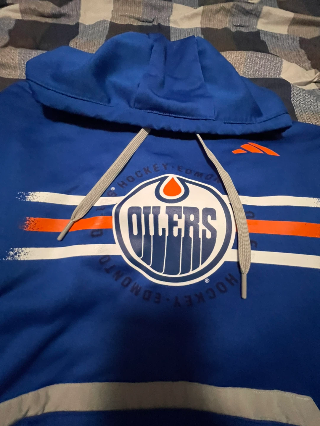 Adidas Edmonton Oilers Hockey Hoodie - photo 3
