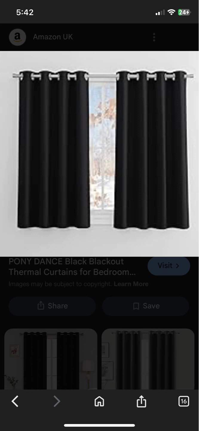 PONY DANCE Blackout Thermal Curtains