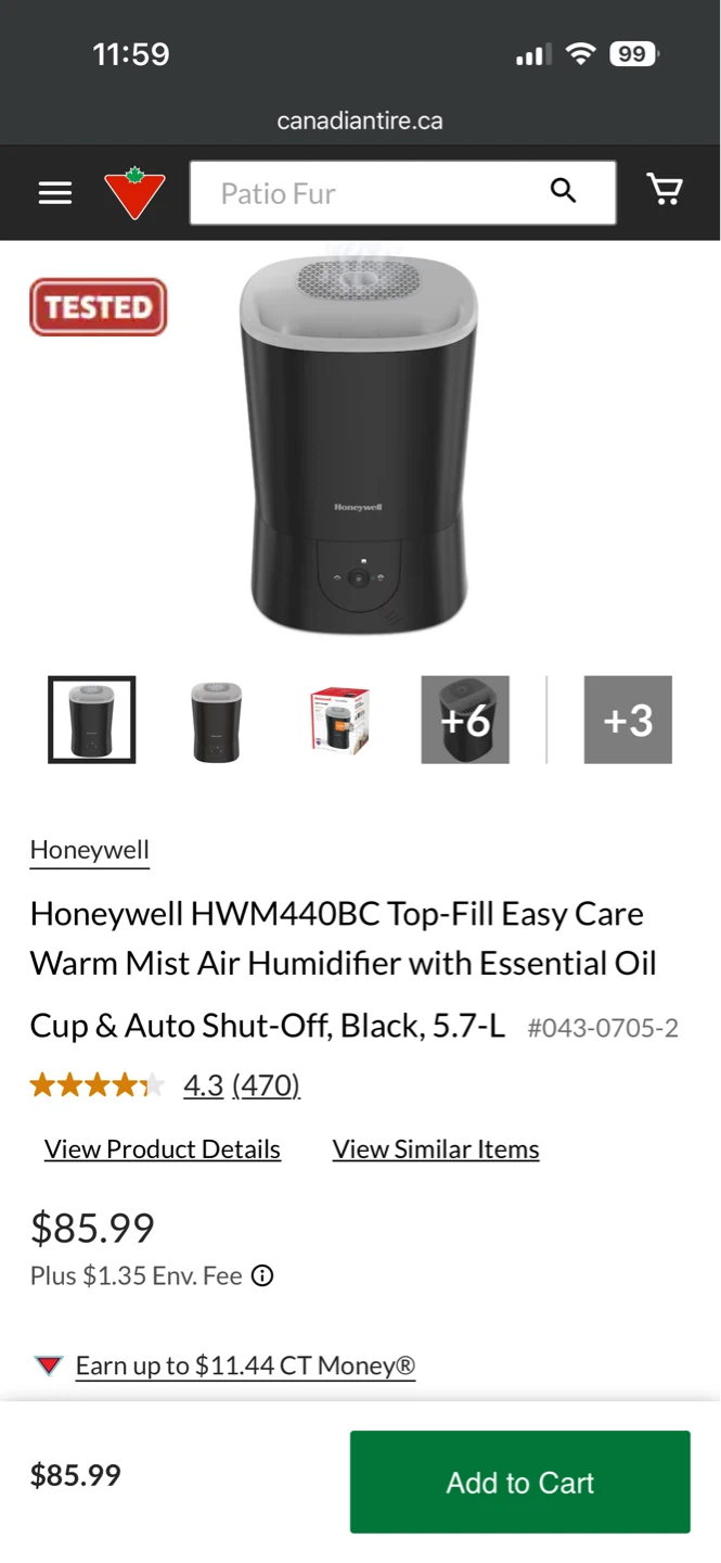 Honeywell HWM440BC Warm Mist Air Humidifier - photo 4