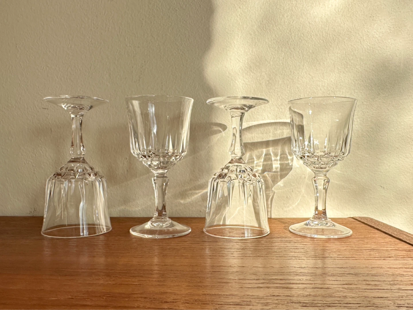 Vintage Digestif Stem Glasses x4 - photo 2