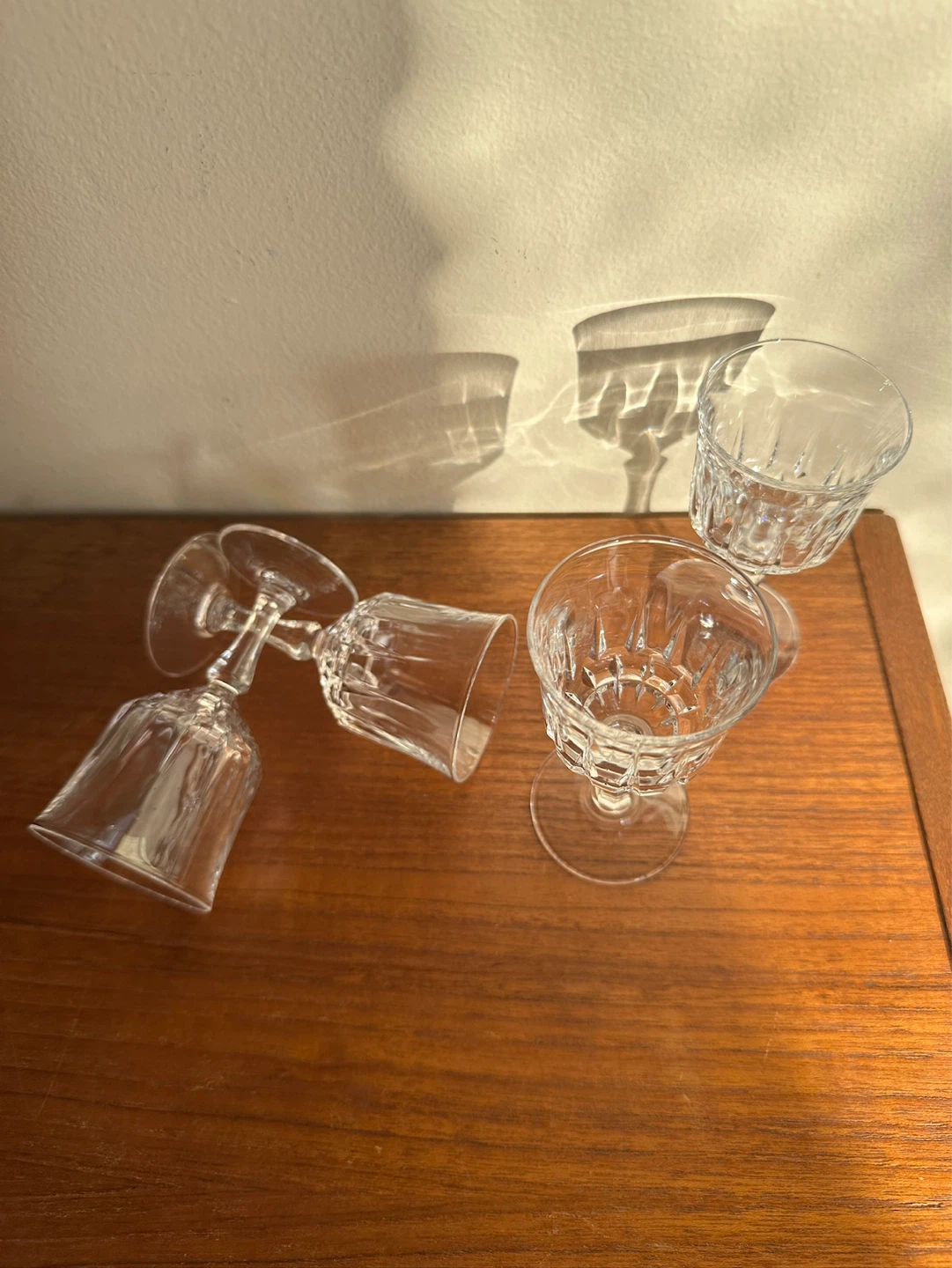Vintage Digestif Stem Glasses x4 - photo 5