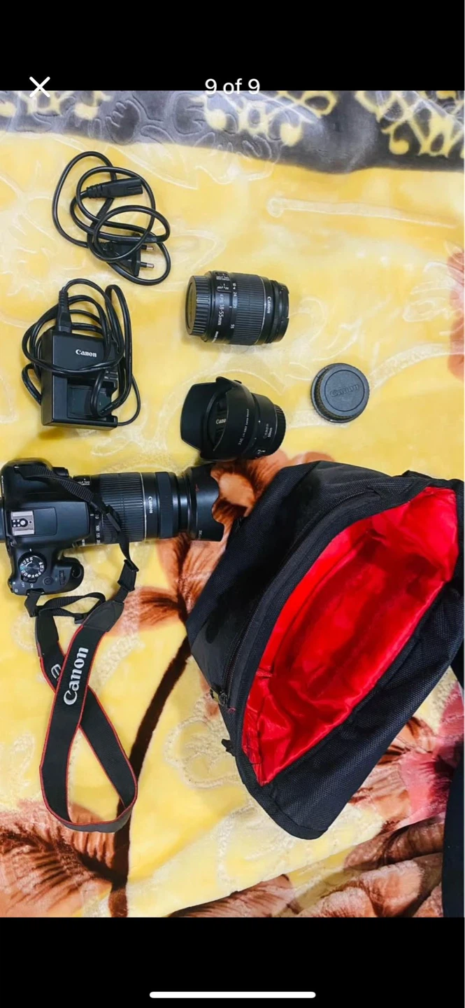Canon EOS Rebel T3i DSLR Camera with 2 Lenses & Bag